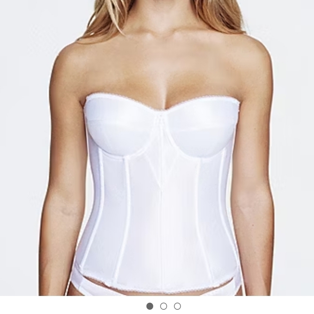 Dominique Juliet Underwire 8950 Elegant White Bustier Corset 42DD New